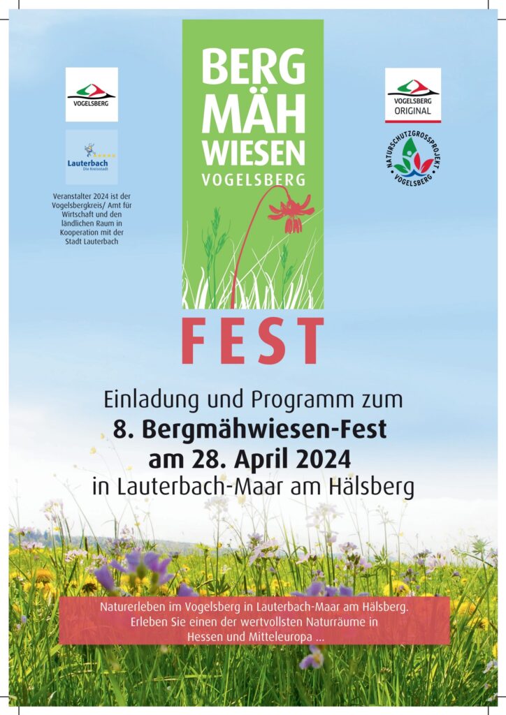 Bergmähwiesen-Fest Flyer 2024